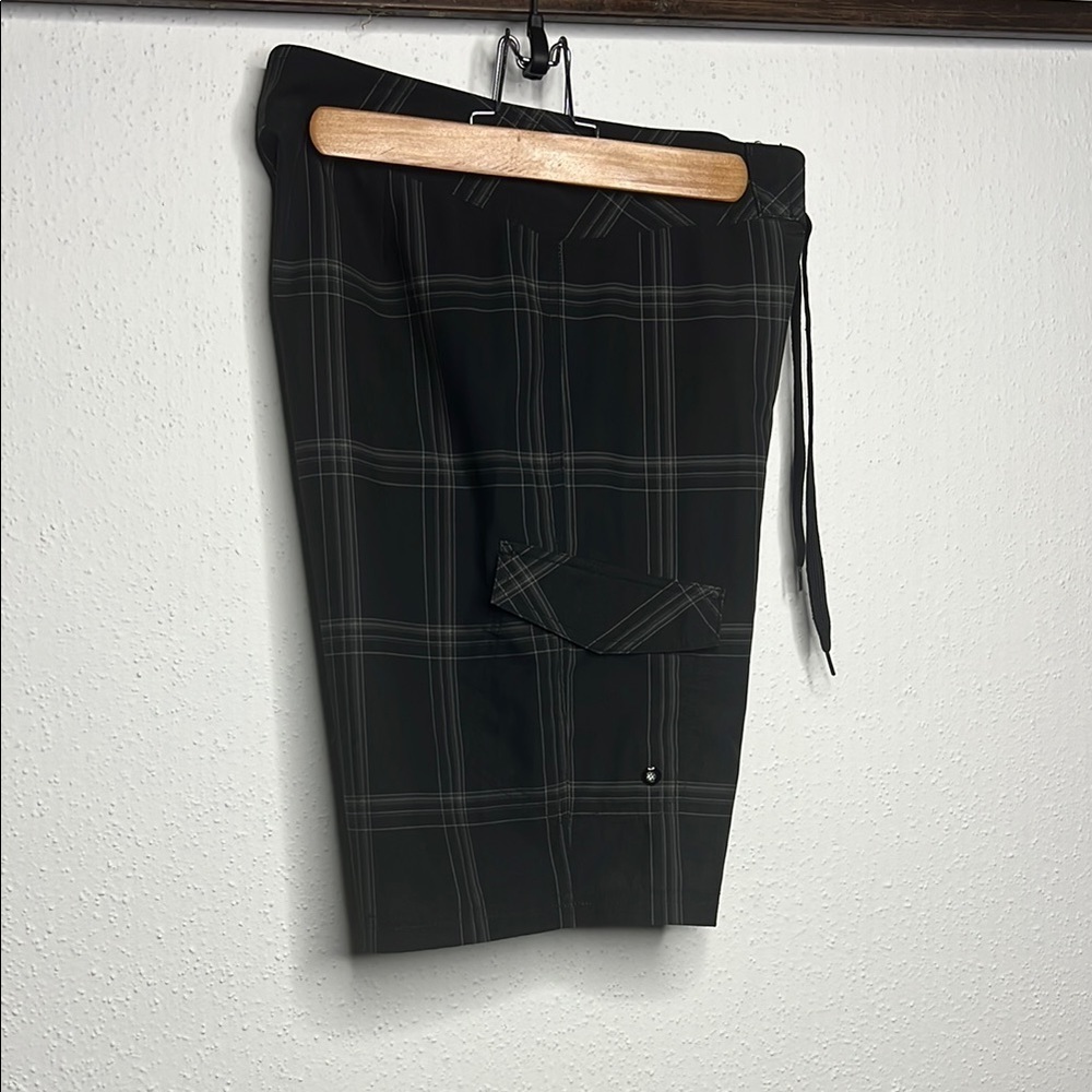 Mossimo Supply Co Black and White Cargo Shorts Versatile Style